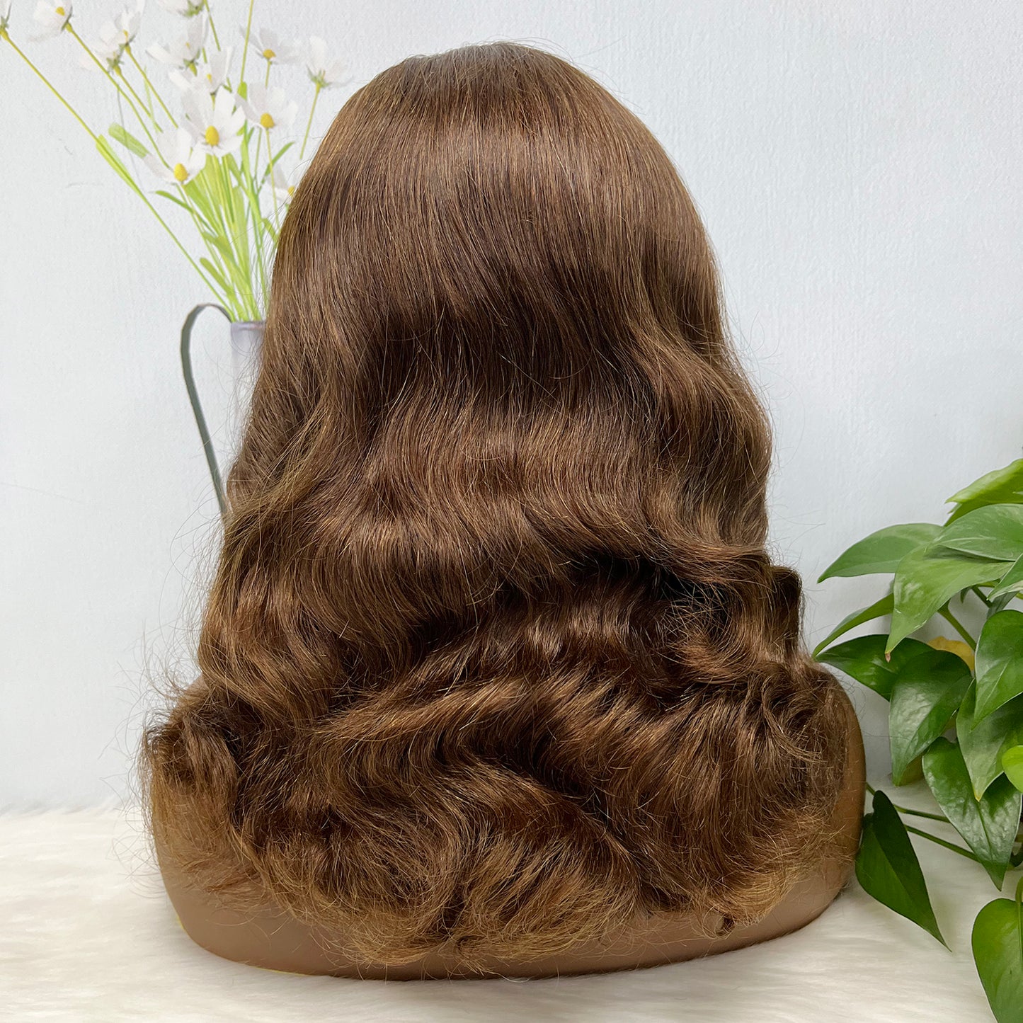 Double Drawn 13*4 Lace Wig Loose Body Wave Natural Human Hair Lace Wigs Ombre Color T4/30/4