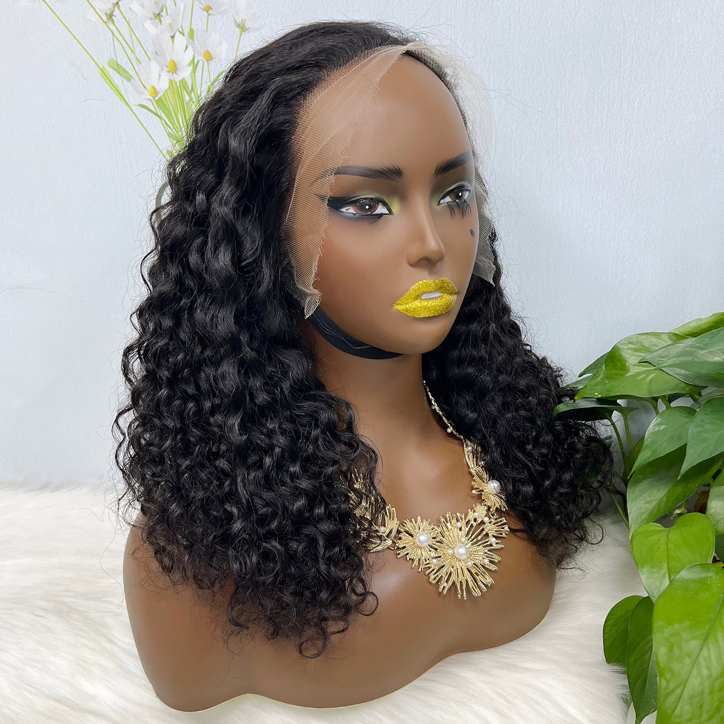 13*4 HD Lace Wig Water Wave Natural Color Virgin Human Hair Wigs 250% Density
