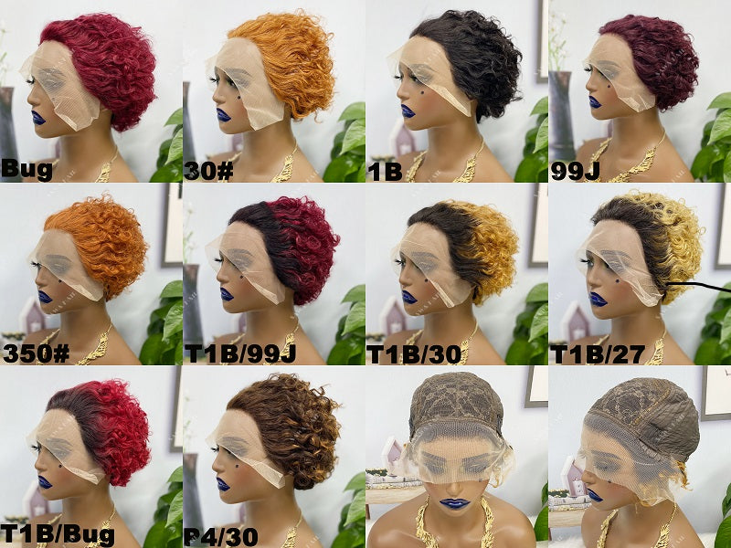 SX04 13*1 Lace Human Hair Wig Color 30#