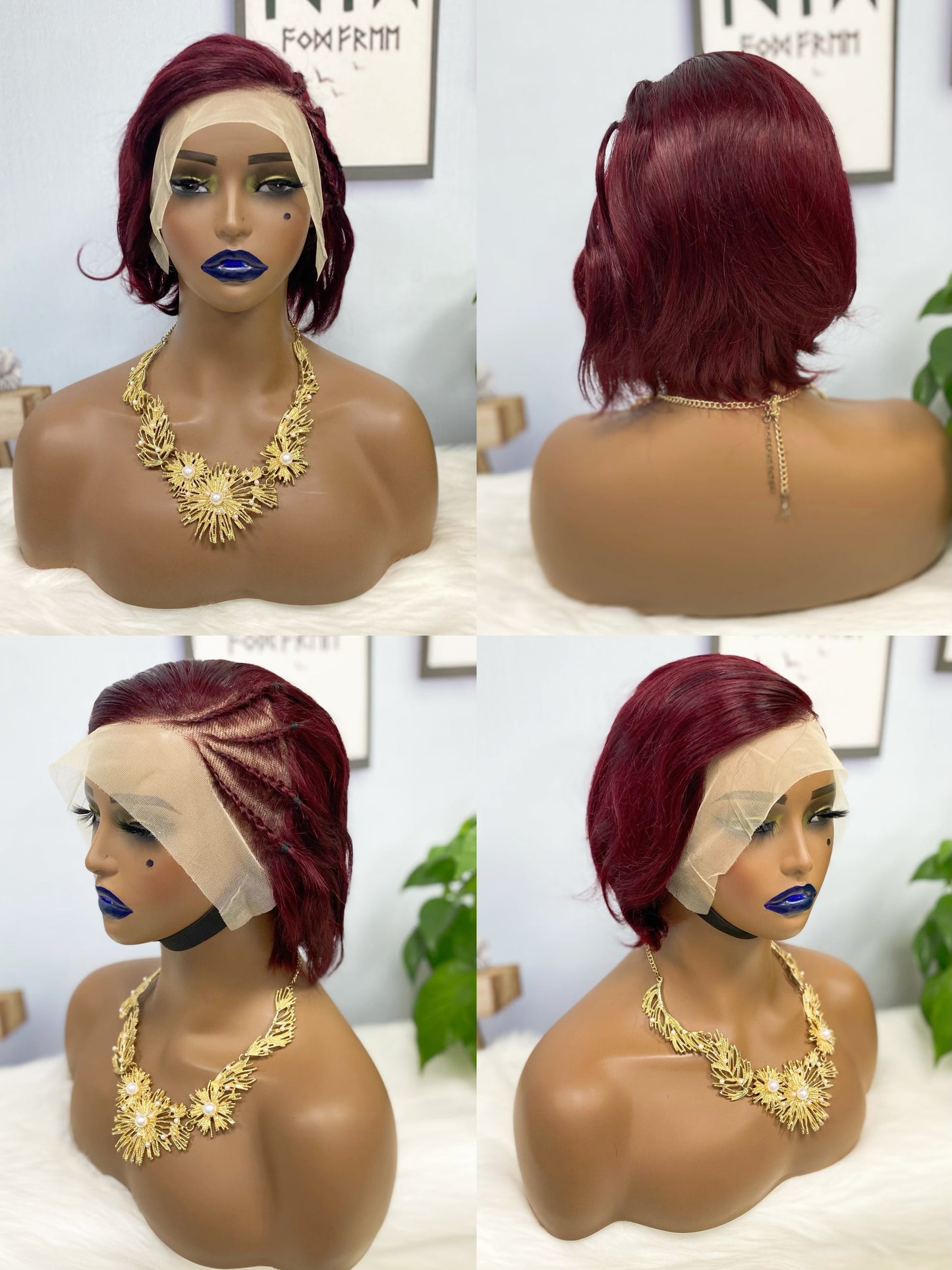 13*4 Lace Wig Sasson08 Virgin Human Hair Lace Wig Color 99J