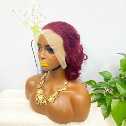 DD 13*4 Lace Wig Spring Curl Natural Color Lace Wigs Color 99J