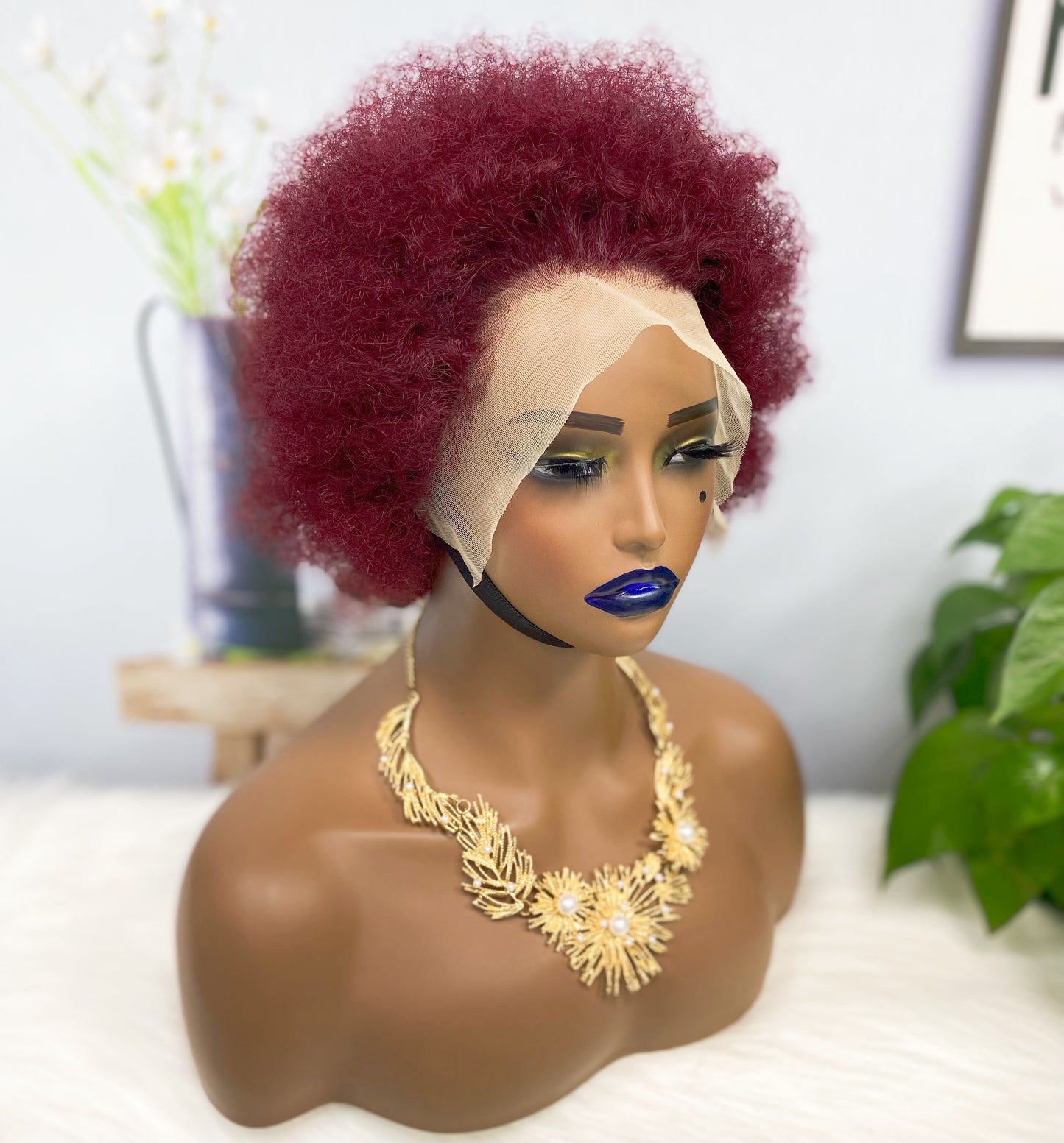 13*4 Lace Wig Afvo Natural Human Hair Color 99J