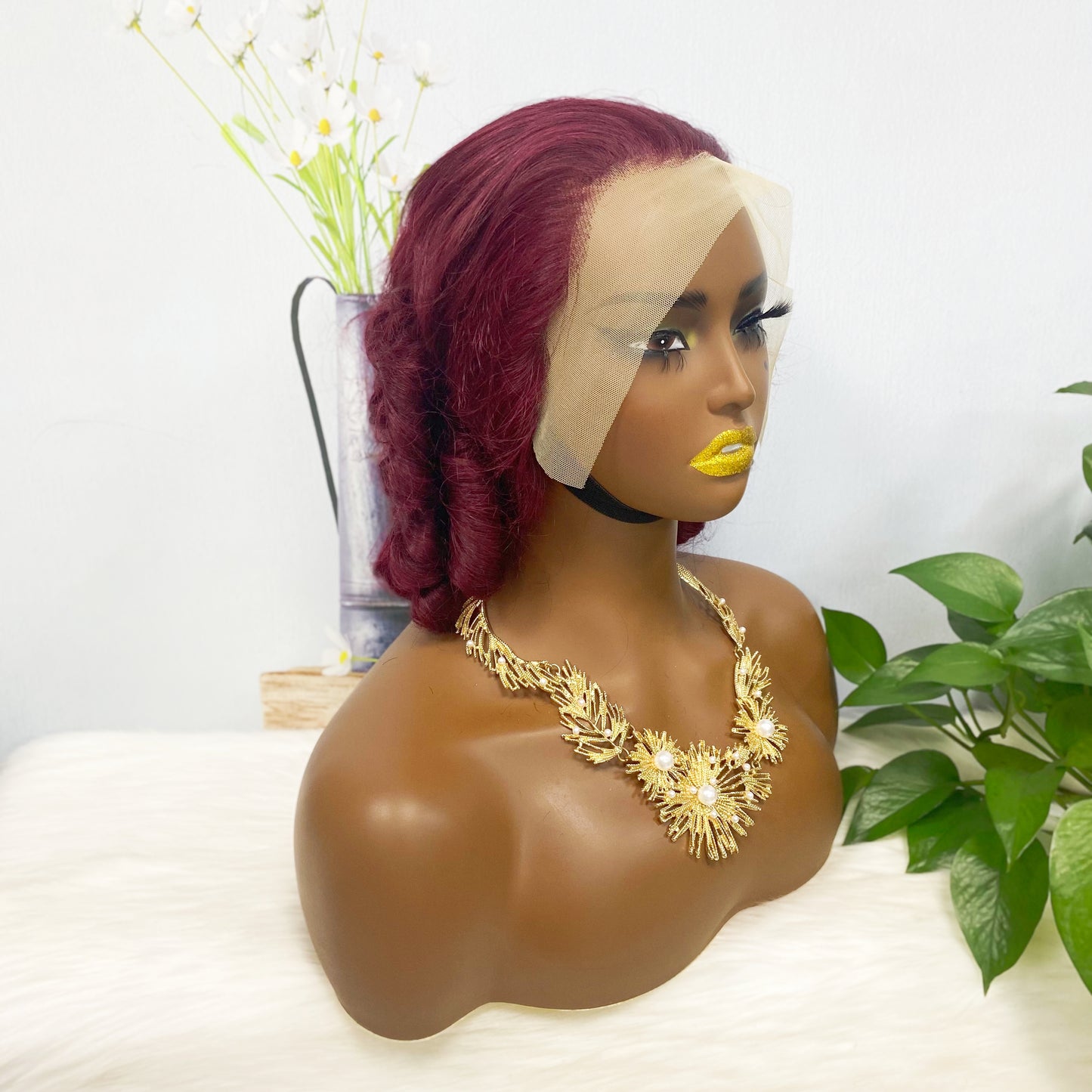 DD 13*4 Lace Wig Spring Curl Natural Color Lace Wigs Color 99J