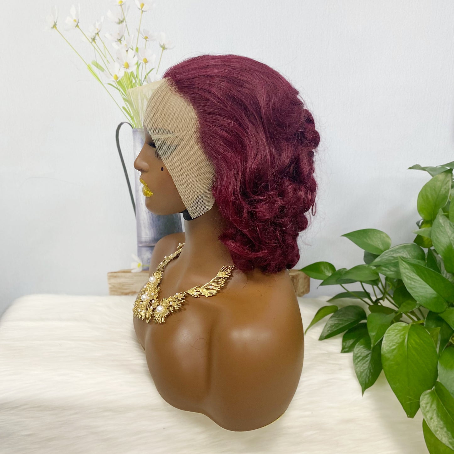 DD 13*4 Lace Wig Spring Curl Natural Color Lace Wigs Color 99J