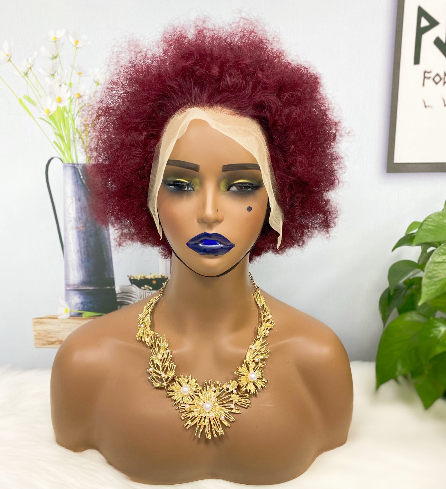 13*4 Lace Wig Afvo Natural Human Hair Color 99J