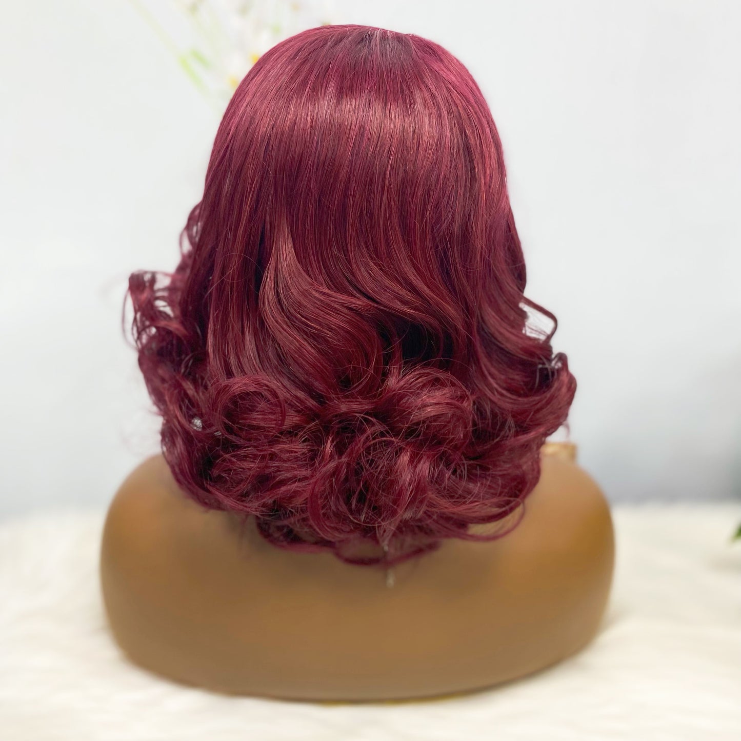 Perruque de cheveux humains Fumi 4*4, couleur 99J