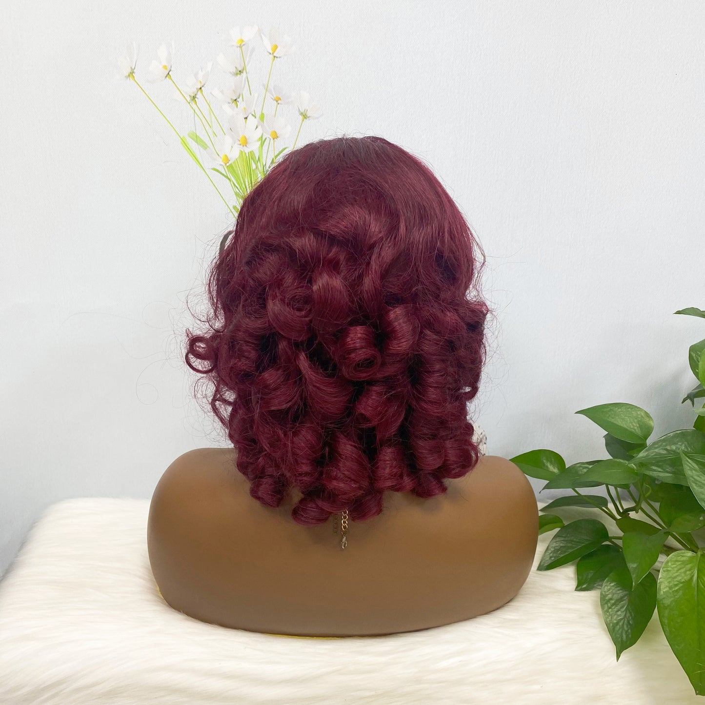 DD 13*4 Lace Wig Spring Curl Natural Color Lace Wigs Color 99J