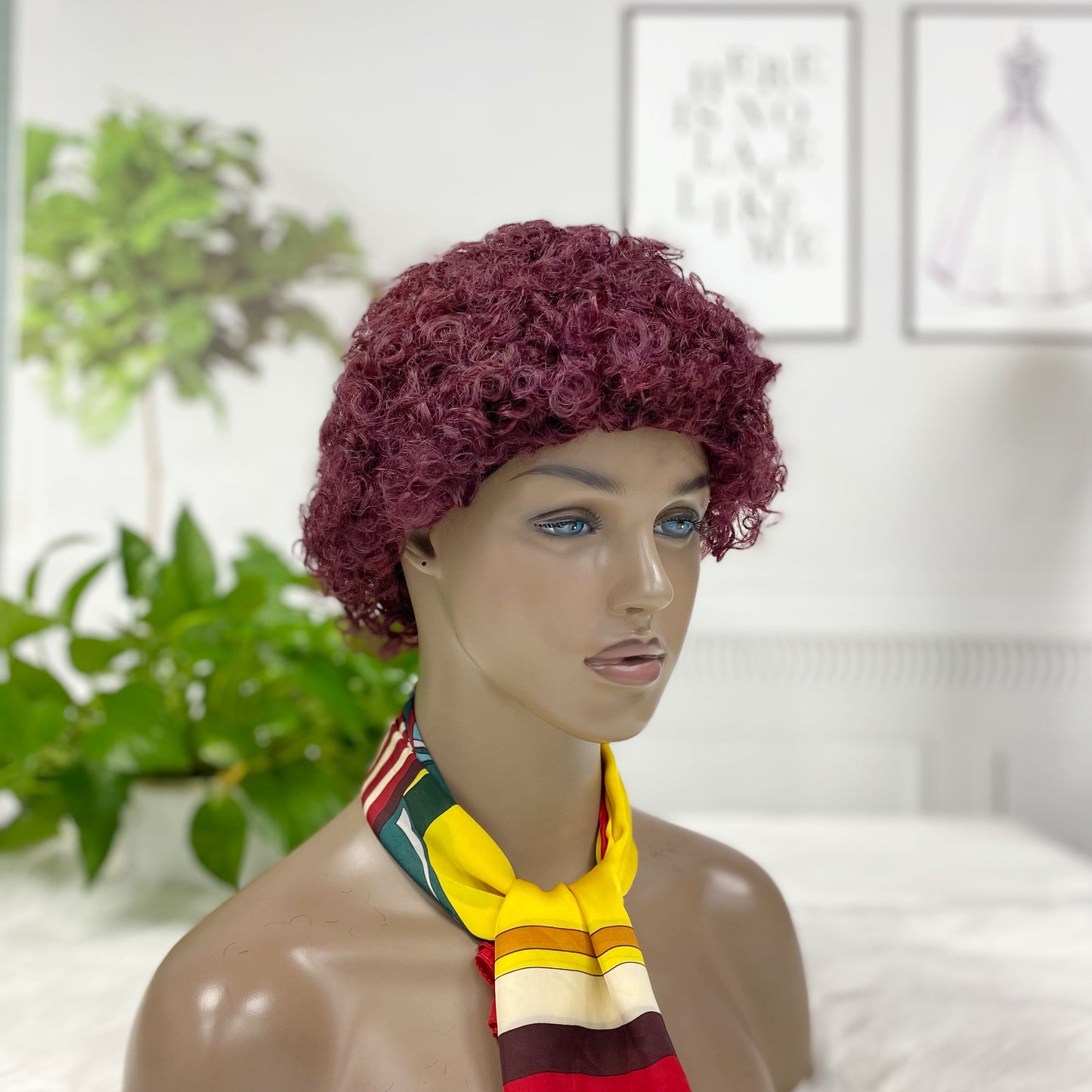 W679 Machine Human Hair Wig Color 99J