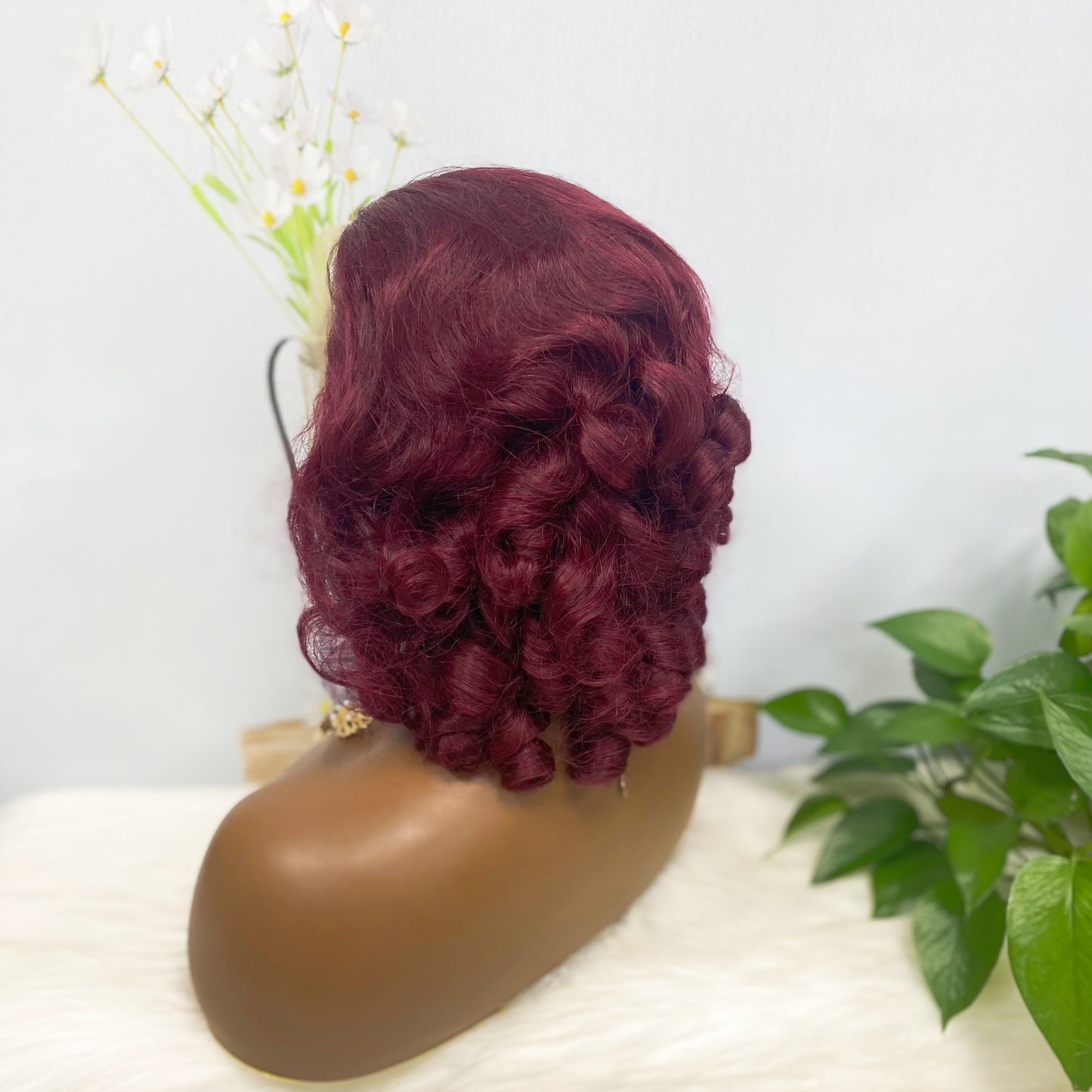 DD 13*4 Lace Wig Spring Curl Natural Color Lace Wigs Color 99J