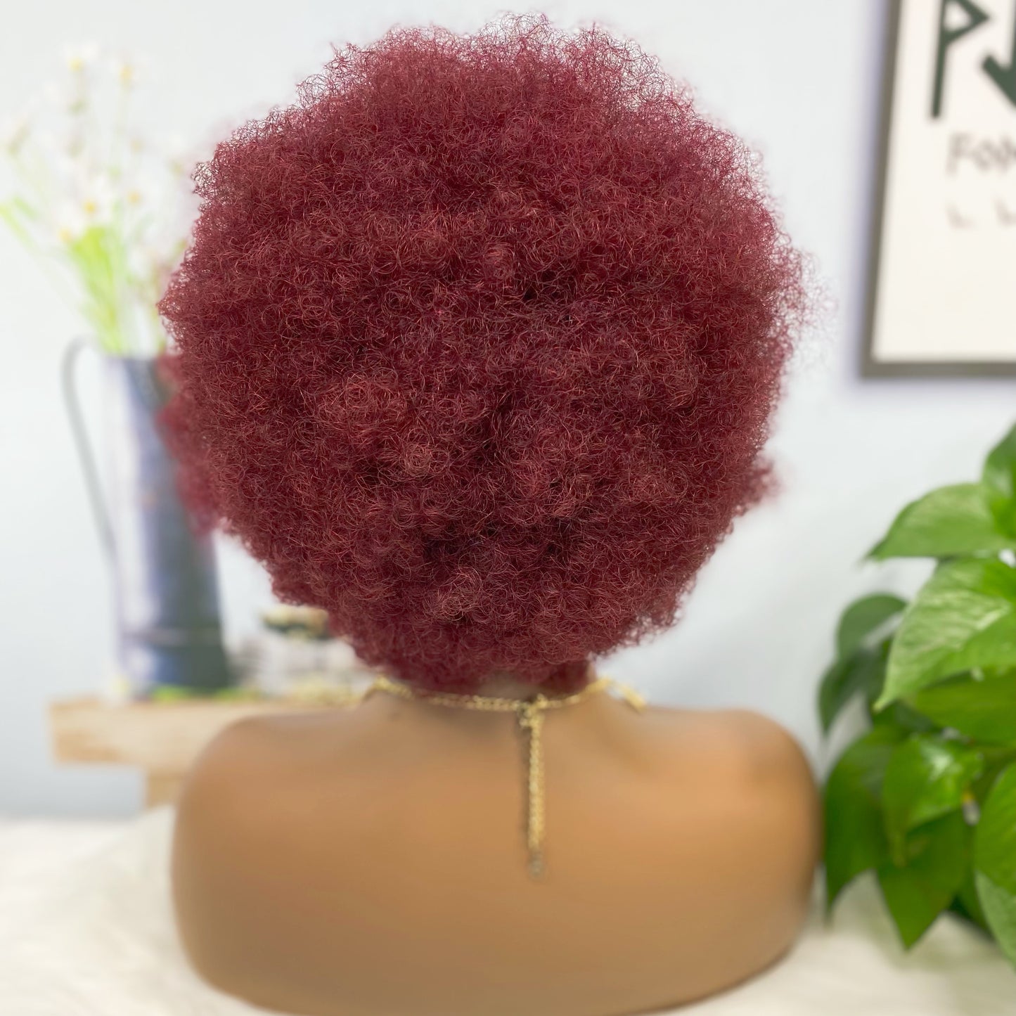 13*4 Lace Wig Afvo Natural Human Hair Color 99J