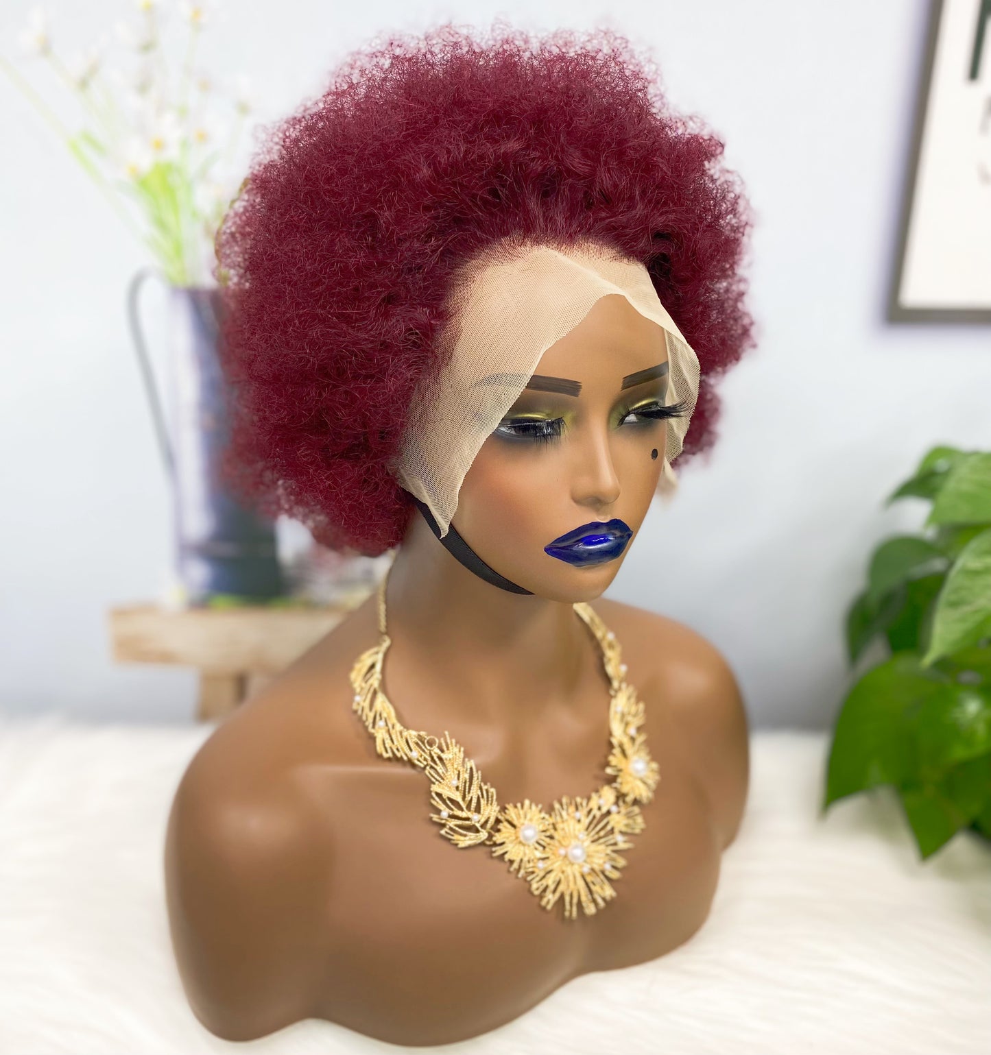 13*4 Lace Wig Afvo Natural Human Hair Color 99J