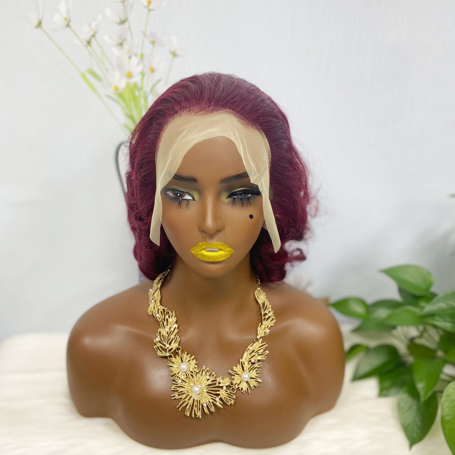 DD 13*4 Lace Wig Spring Curl Natural Color Lace Wigs Color 99J