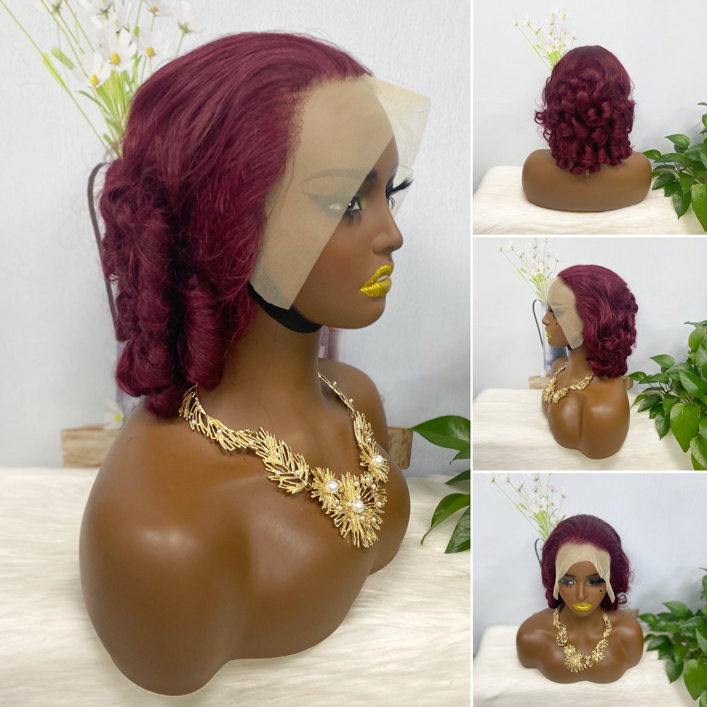 DD 13*4 Lace Wig Spring Curl Natural Color Lace Wigs Color 99J