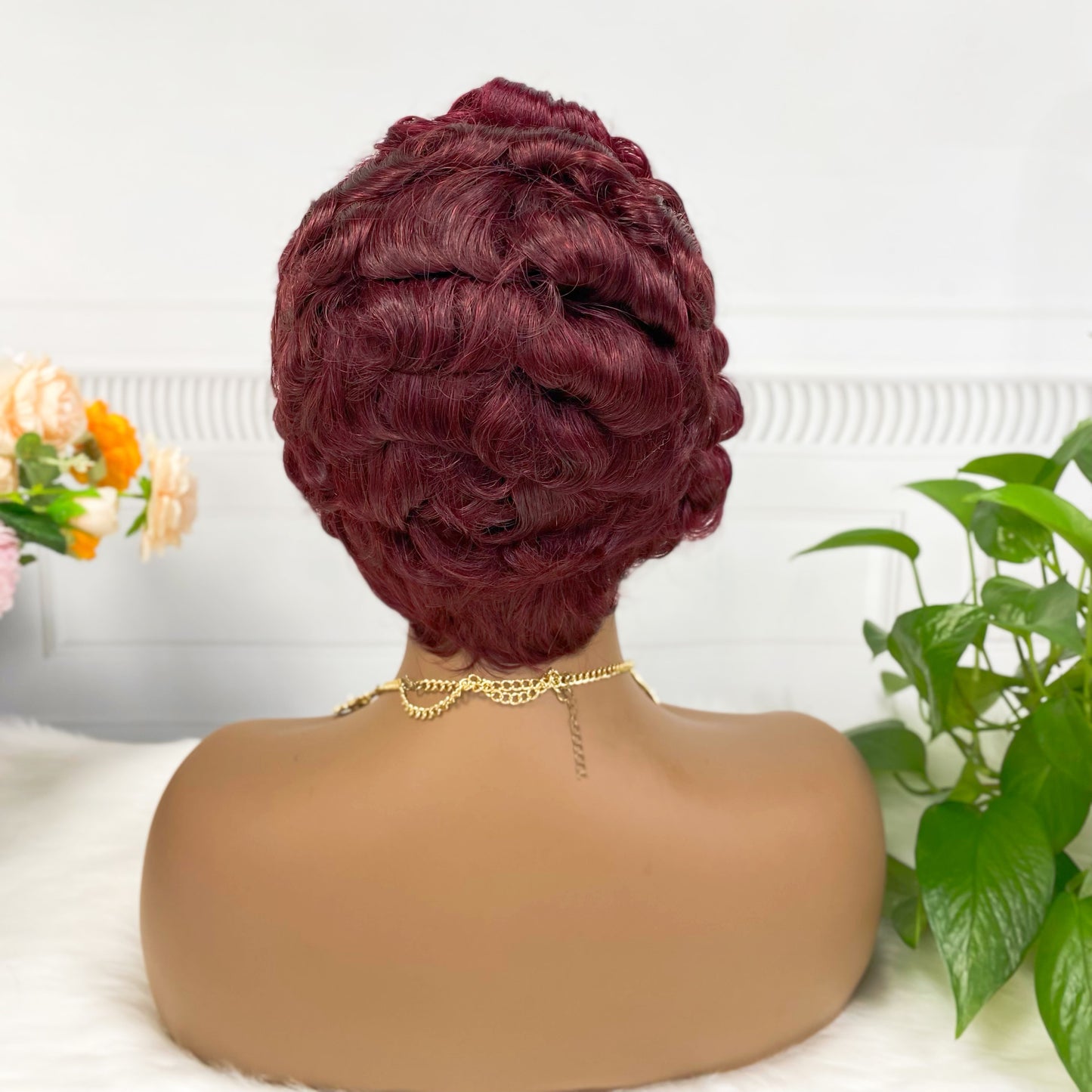 13x4 Wig Sasson04 Human Hair Wig Color 99J