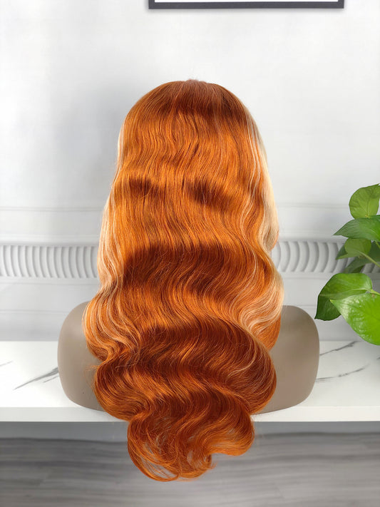 13*4 Lace Wig Body Wave Natural Human Hair Lace Wigs Color P613/350# 300% Density