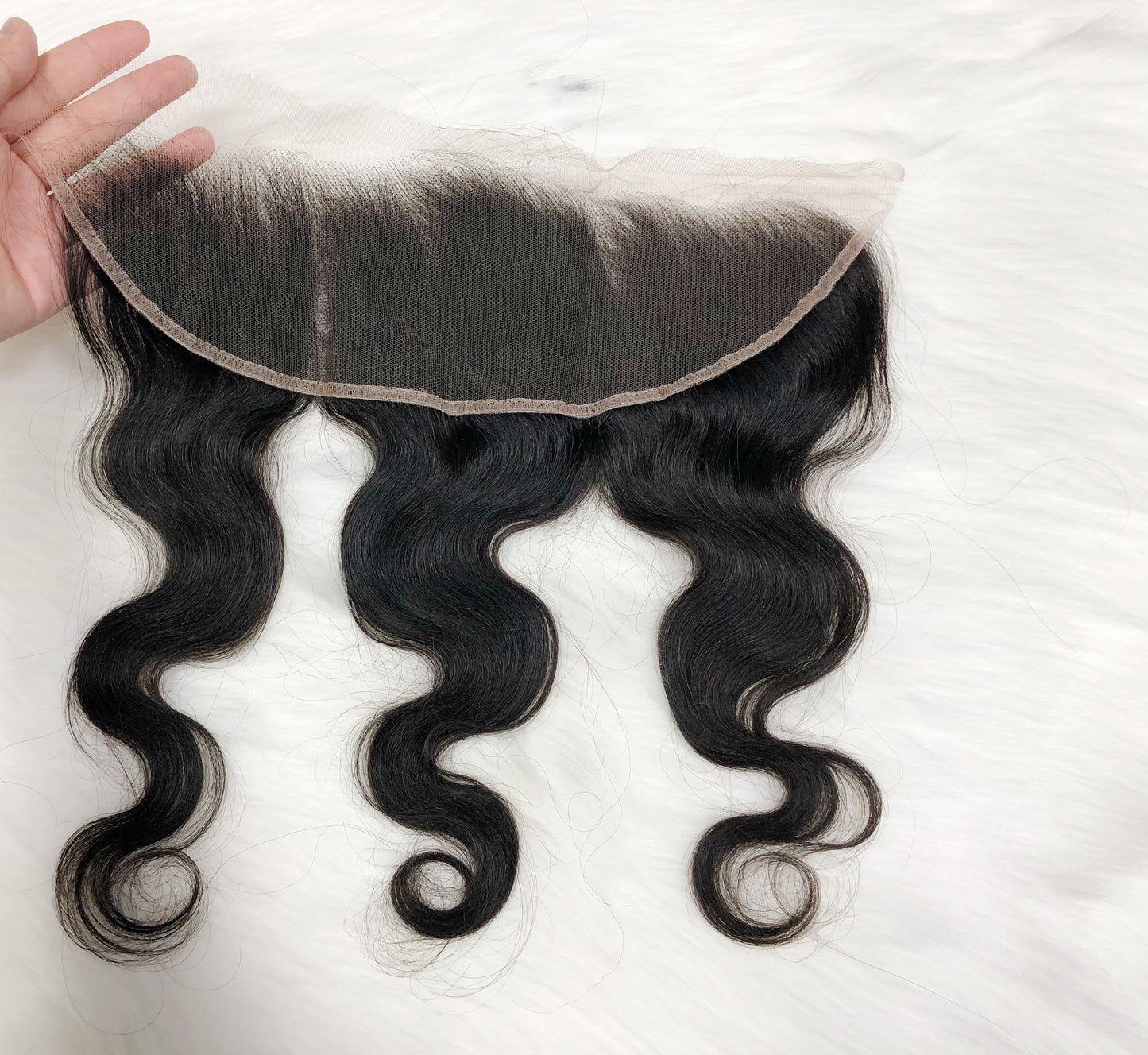 13*4 Lace Frontal Silky Body Wave 100% Natural Virgin Human Hair Natural Color 10"-24"