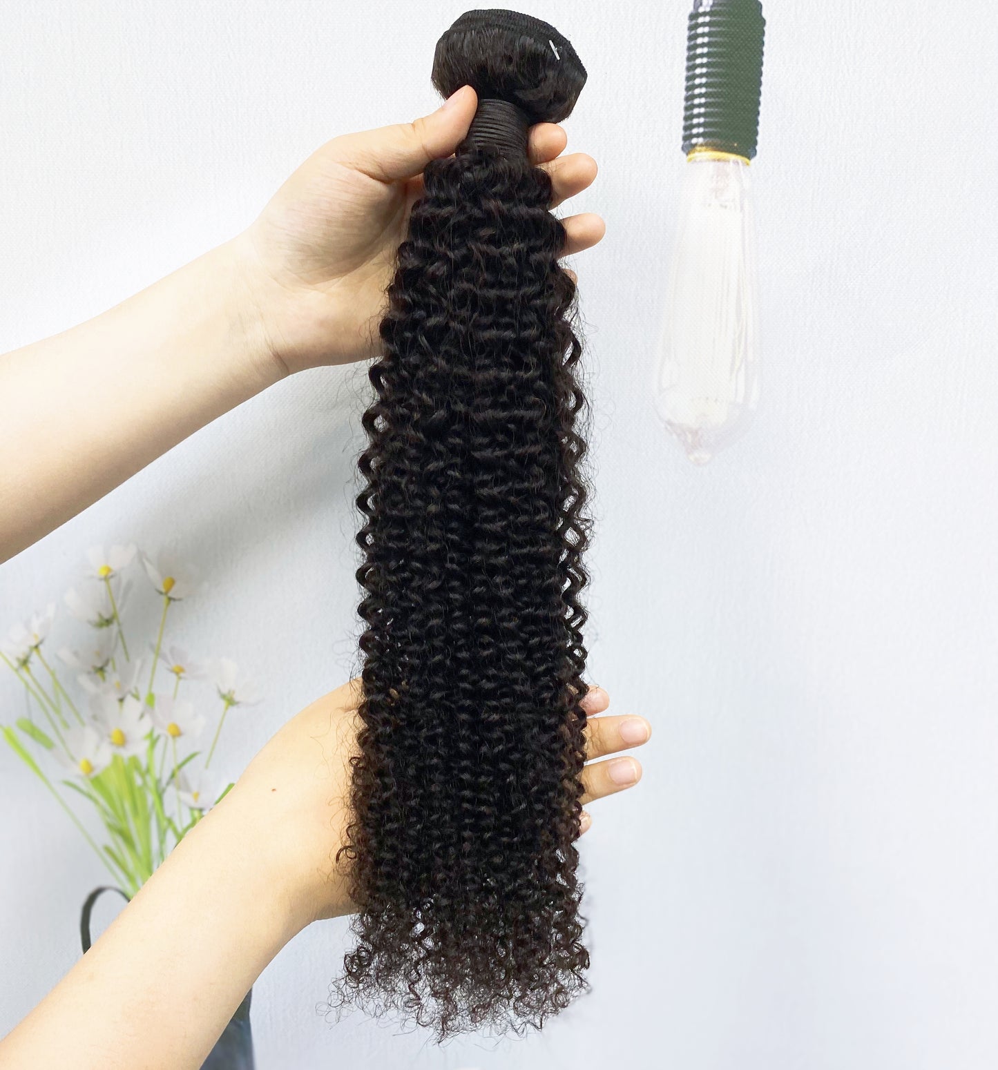 10A Burmese Hair Kinky Afro Curl Natural Human Hair Bundles With HD Closure Frontal 10"-40"