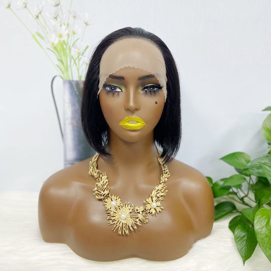 13*2 Bob Wig Straight Color NC Human Hair Wigs 8inch