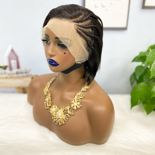 13*4 Lace Wig Sasson08 Virgin Human Hair Lace Wig Color 1B