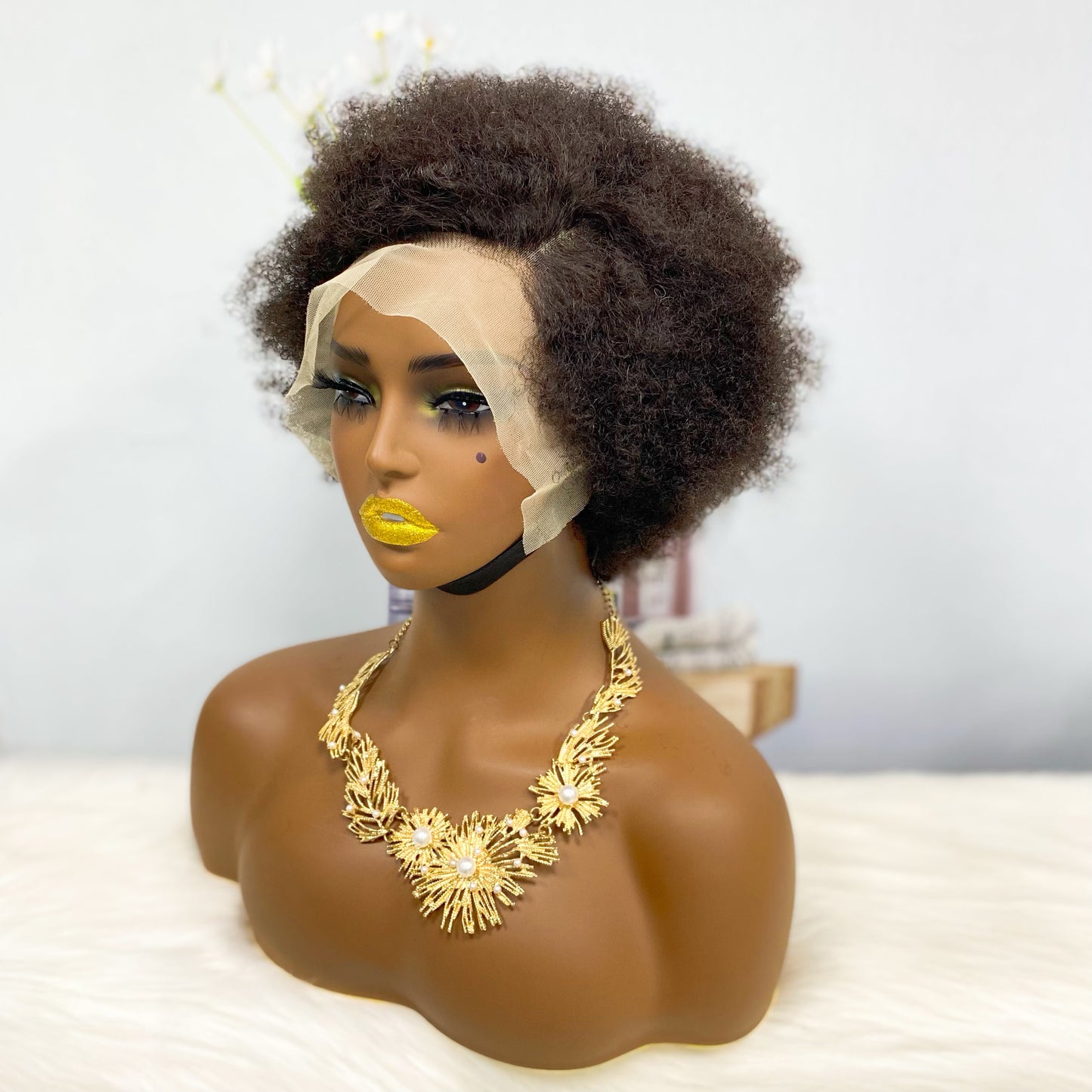 13*4 Lace Wig Afvo Human Hair Color 1B (Partiality)