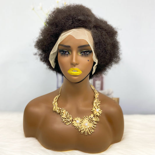 13*4 Lace Wig Afvo Human Hair Color 1B (Partiality)