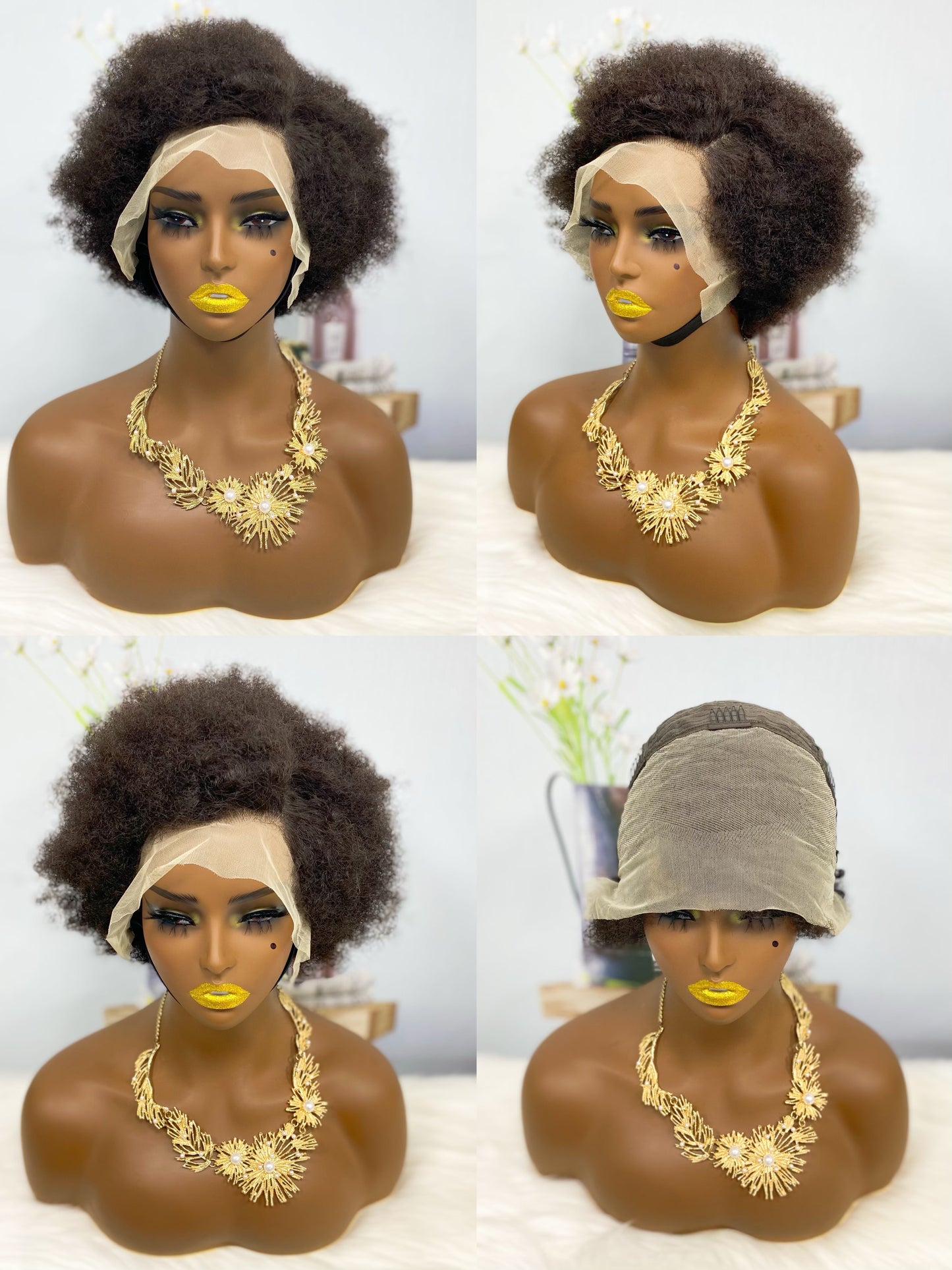 13*4 Lace Wig Afvo Human Hair Color 1B (Partiality)