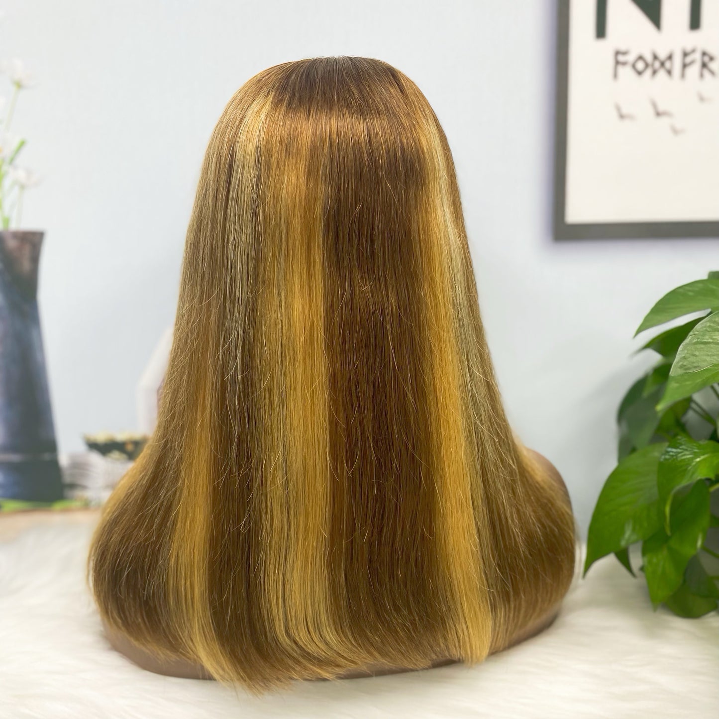 13*4 BoB Wig Straight Wigs Color P4/27# 200% Density