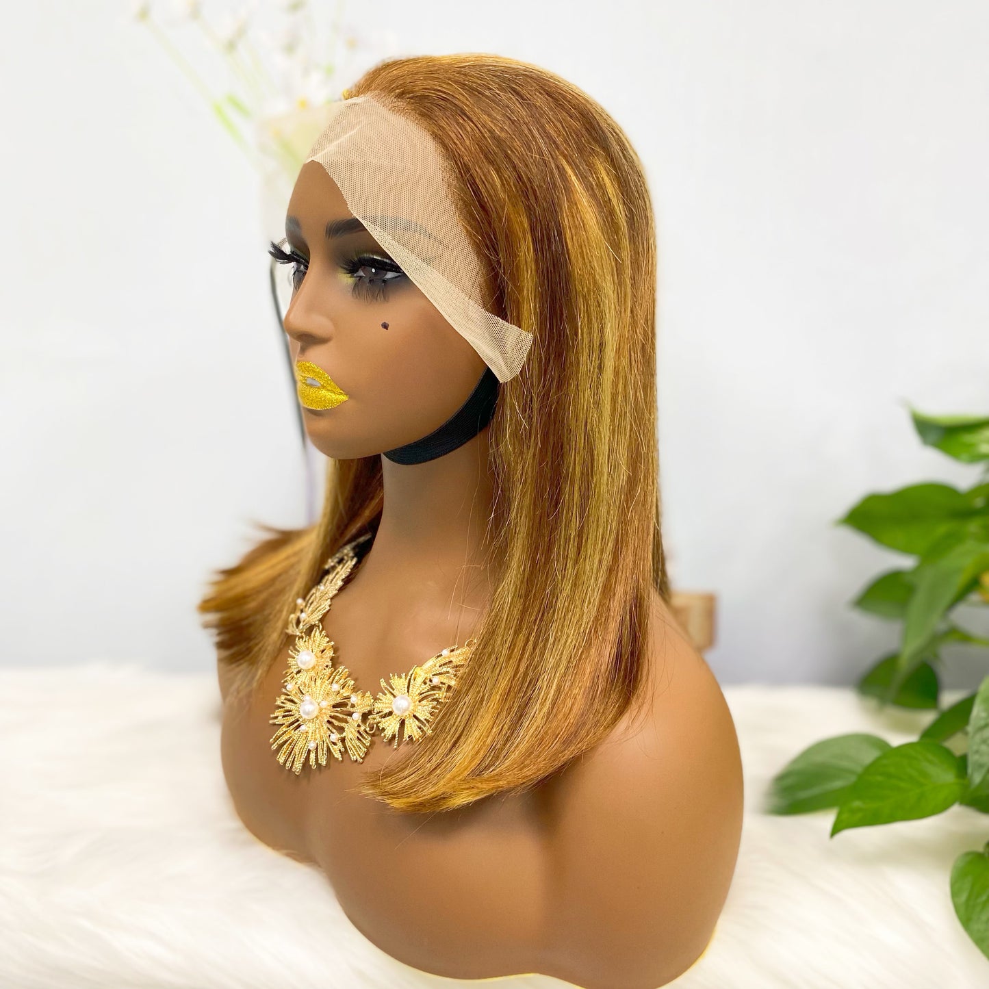Double Drawn 13*4 BoB Straight Wigs Color P4/27# 250% Density