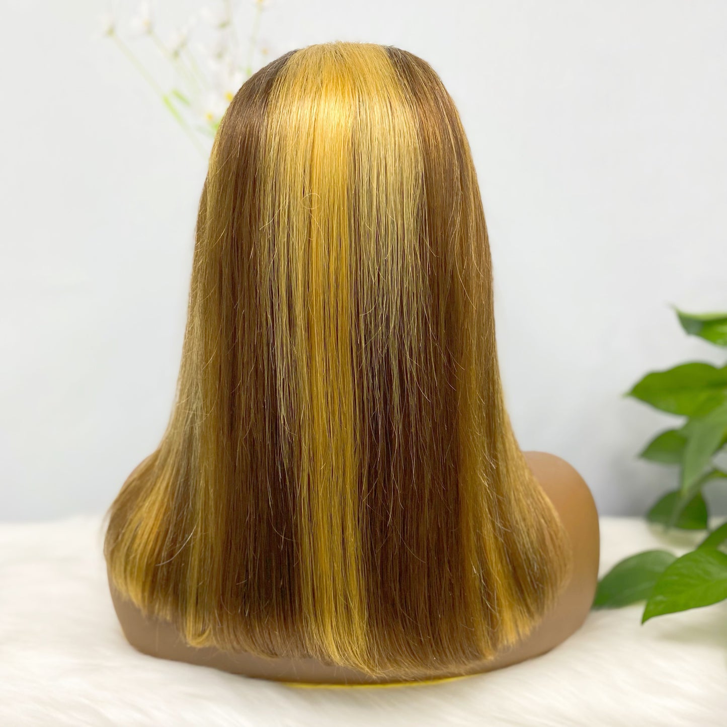 Double Drawn 13*4 BoB Straight Wigs Color P4/27# 250% Density