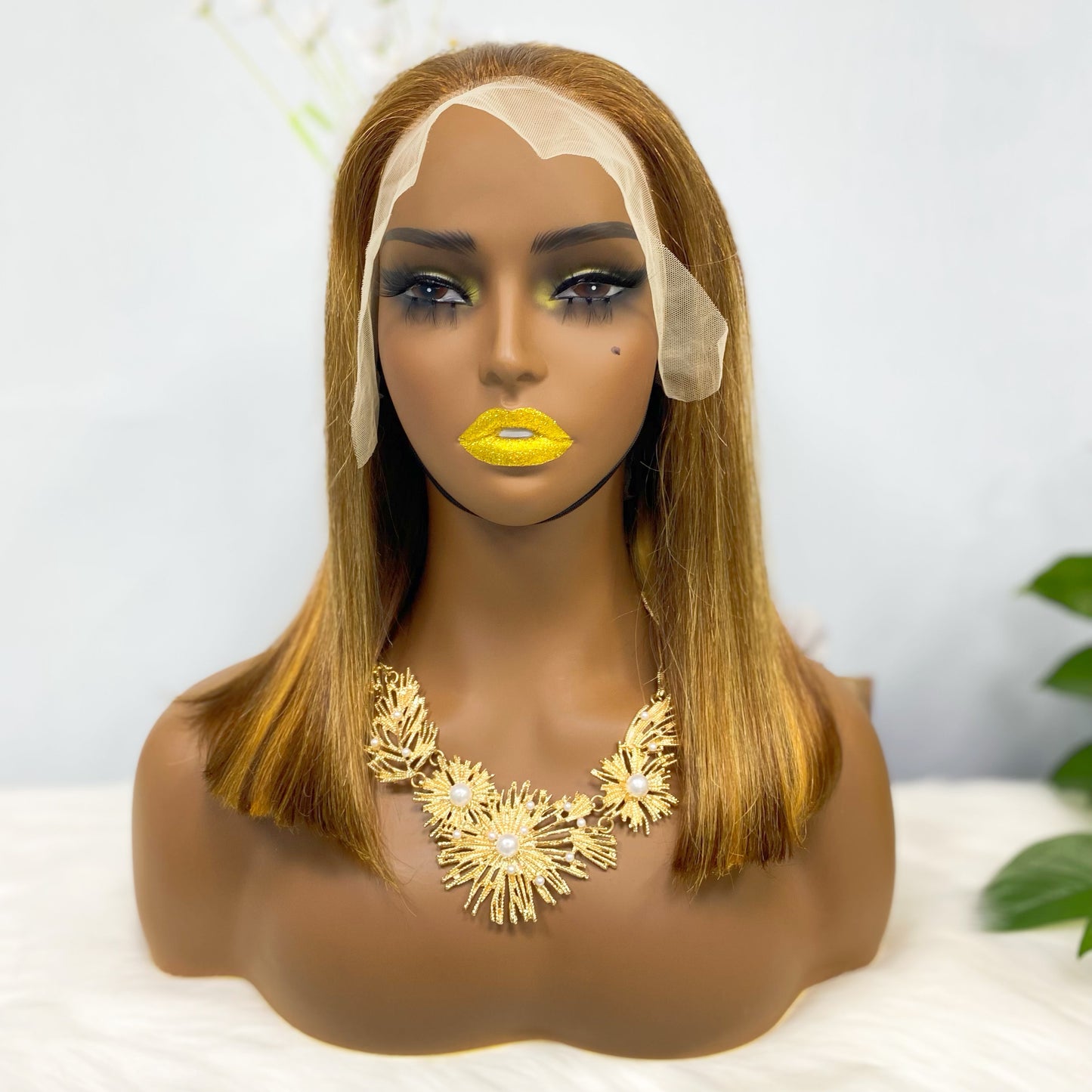 Double Drawn 13*4 BoB Straight Wigs Color P4/27# 250% Density