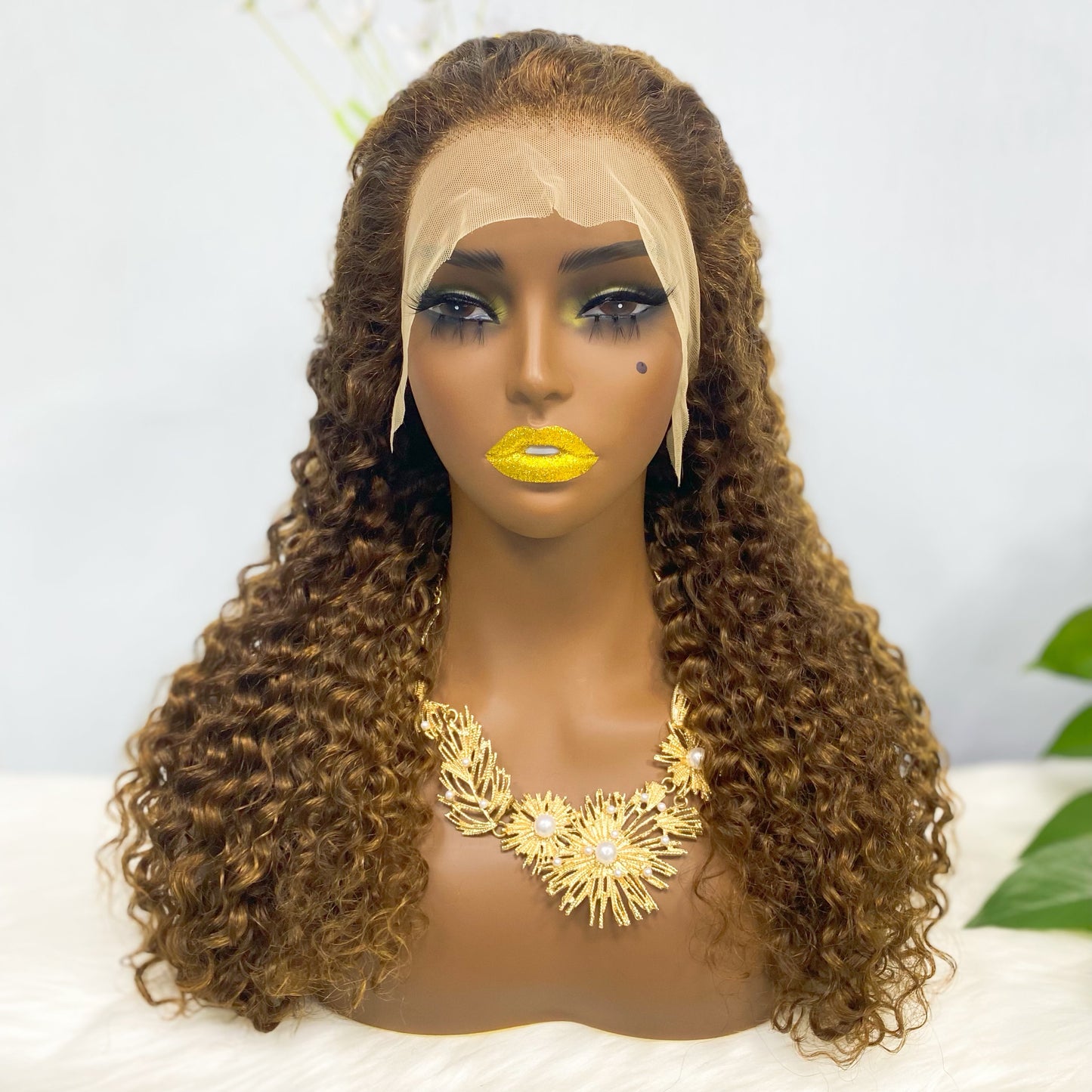13*4 BOB perruque vague d'eau cheveux humains naturels dentelle perruques couleur P4/30 #250% densité