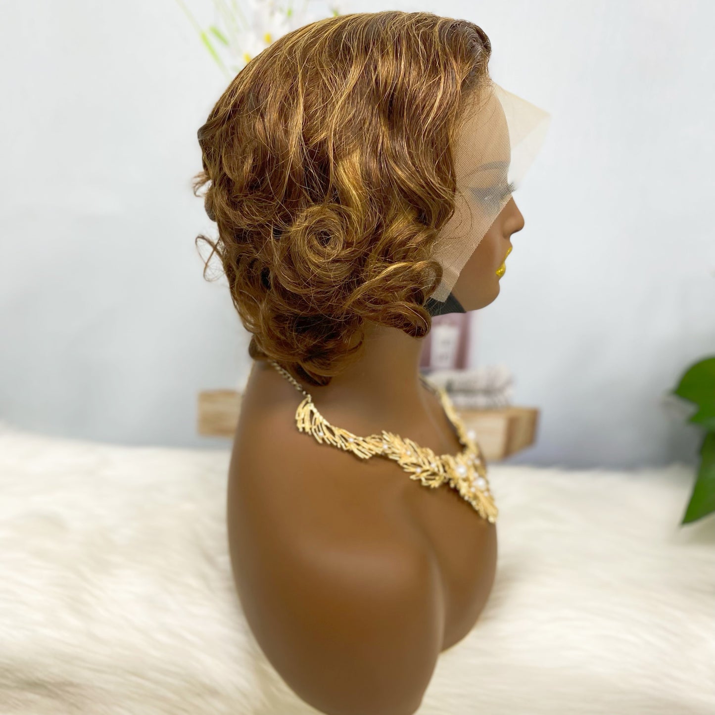 13*4 Wig Sasson03 Virgin Human Hair Lace Wigs P4/27#