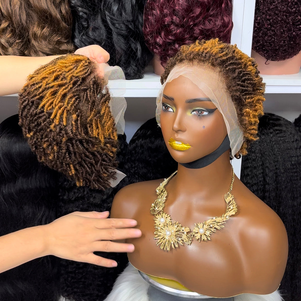 13*4 Lace Wig SC Natural Virgin Human Hair Lace Wigs Color 4#