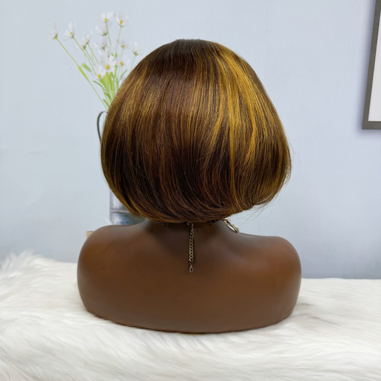 SDD 13*4 Lace Wig PC Natural Virgin Human Hair Lace Wigs Color P4/30#