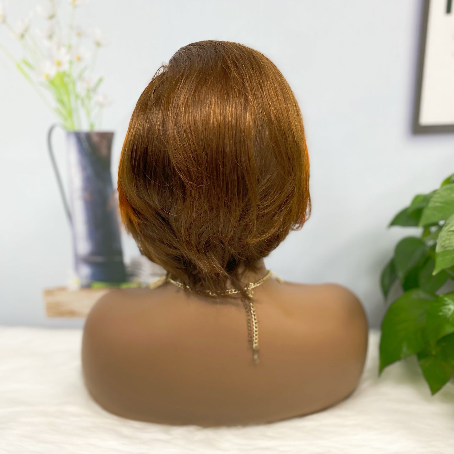 13*4 Lace Wig Sasson08 Virgin Human Hair Lace Wig Color P4/350#