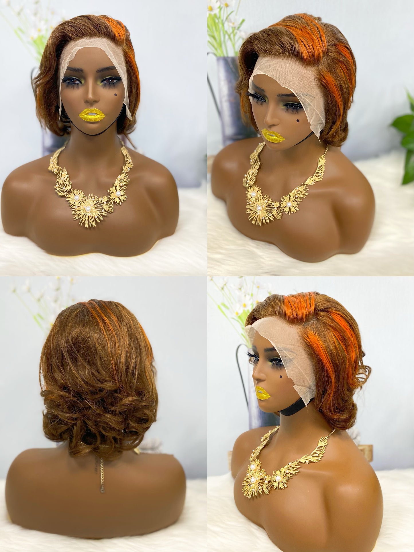 13*4 perruque Sasson03 perruques de dentelle de cheveux humains vierges NC