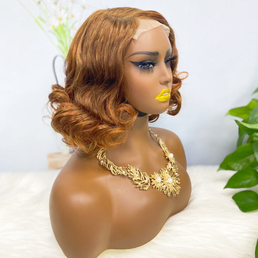 4*4 Wig Fumi Human Hair Wig Color P4/350#