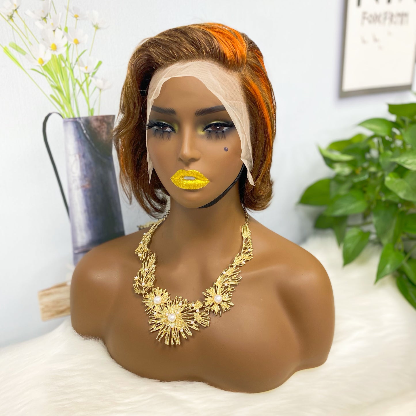 13*4 Wig Sasson03 Virgin Human Hair Lace Wigs P4/350#