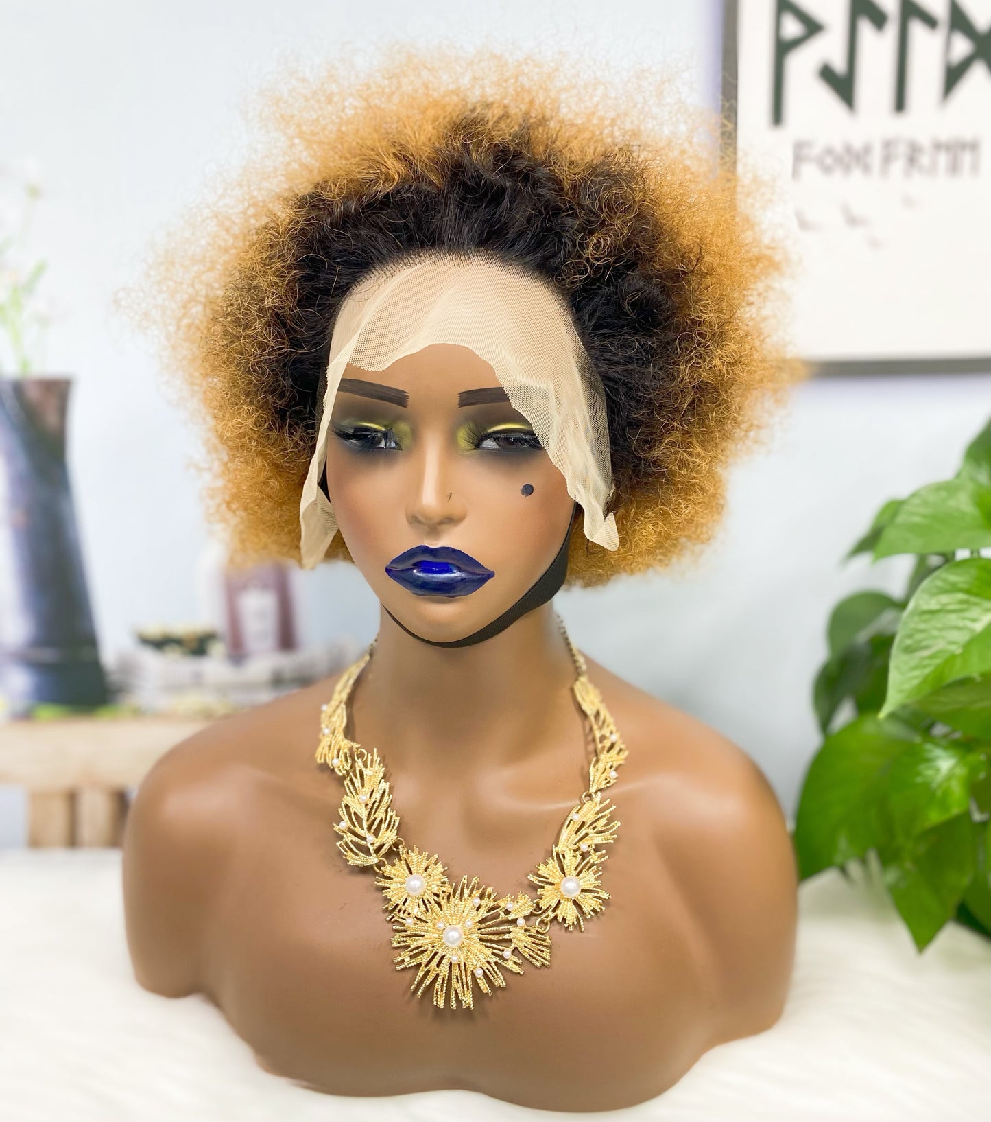 13*4 Lace Wig Afvo Natural Human Hair Color T1B/30#