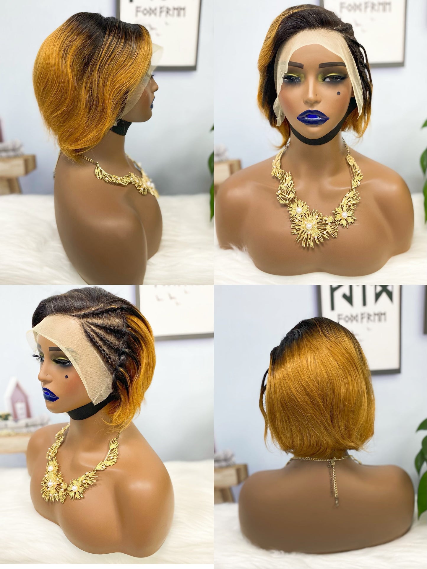 13*4 Lace Wig Sasson08 Virgin Human Hair Lace Wig Color P4/30#