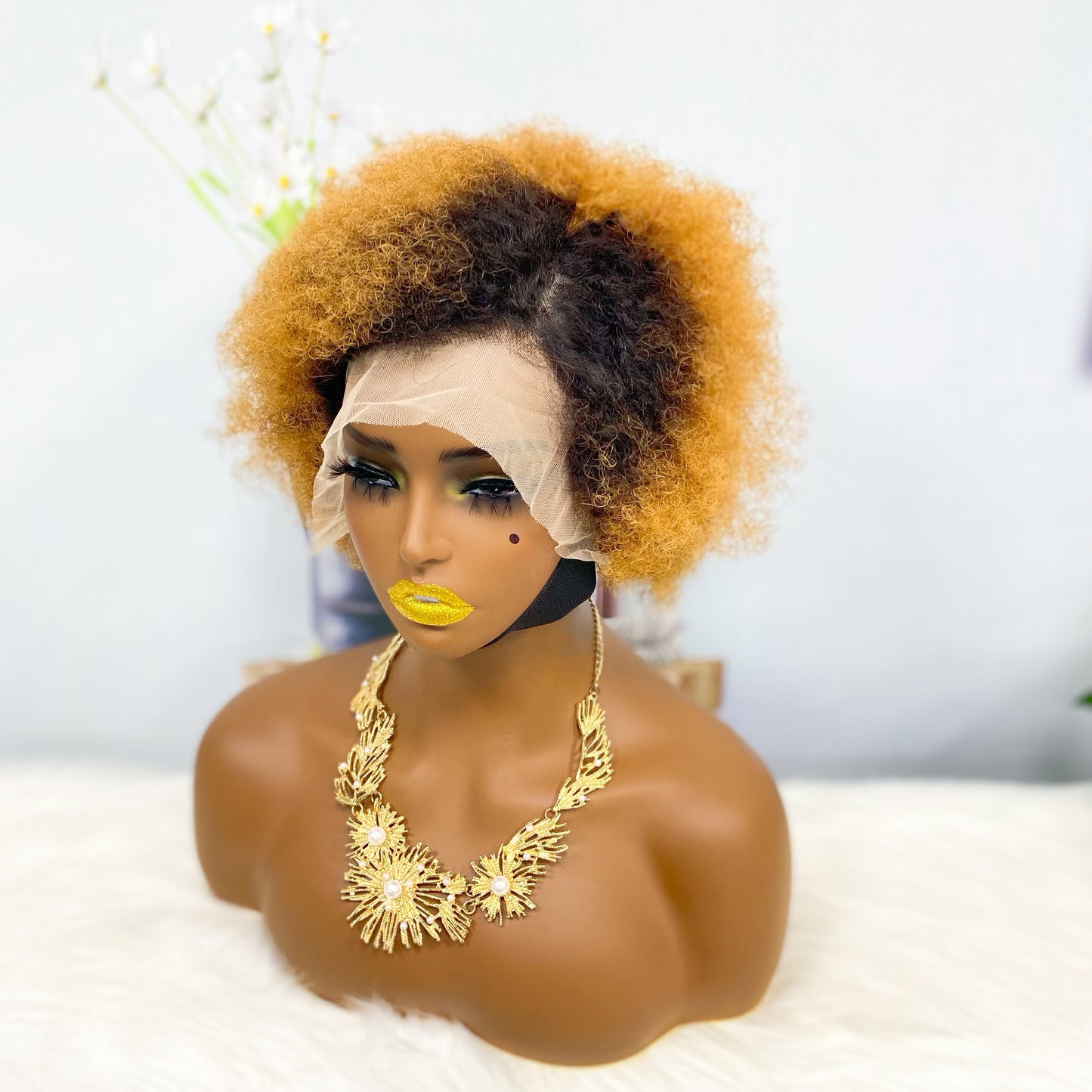 13*4 Lace Wig Afvo Human Hair Color T1B/30# (Partiality)