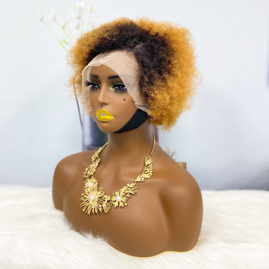 13*4 Lace Wig Afvo Human Hair Color T1B/30# (Partiality)