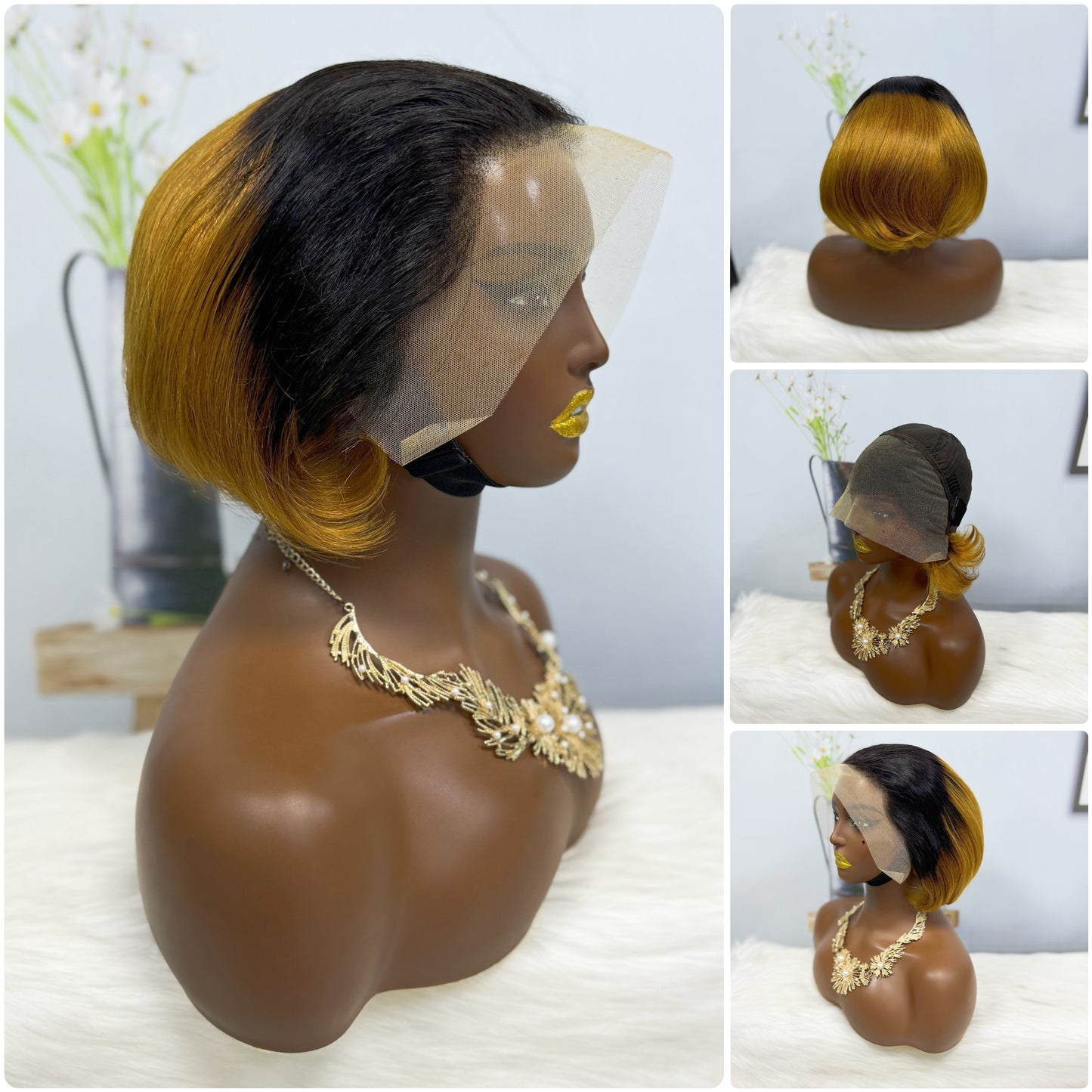 SDD 13*4 Lace Wig PC Natural Virgin Human Hair Lace Wigs Color 99J