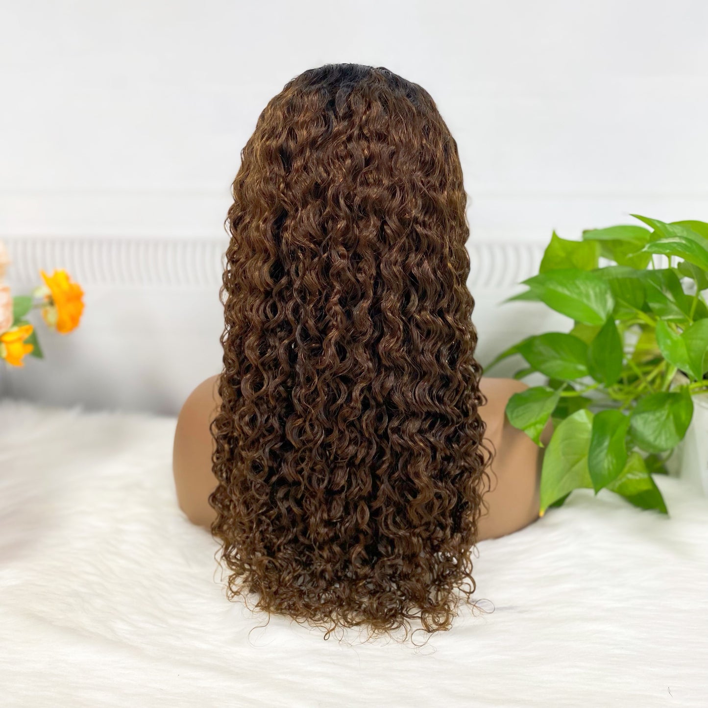 13*4 Lace Wig Water Wave Natural Virgin Human Hair Lace Wigs Color T1B/4#