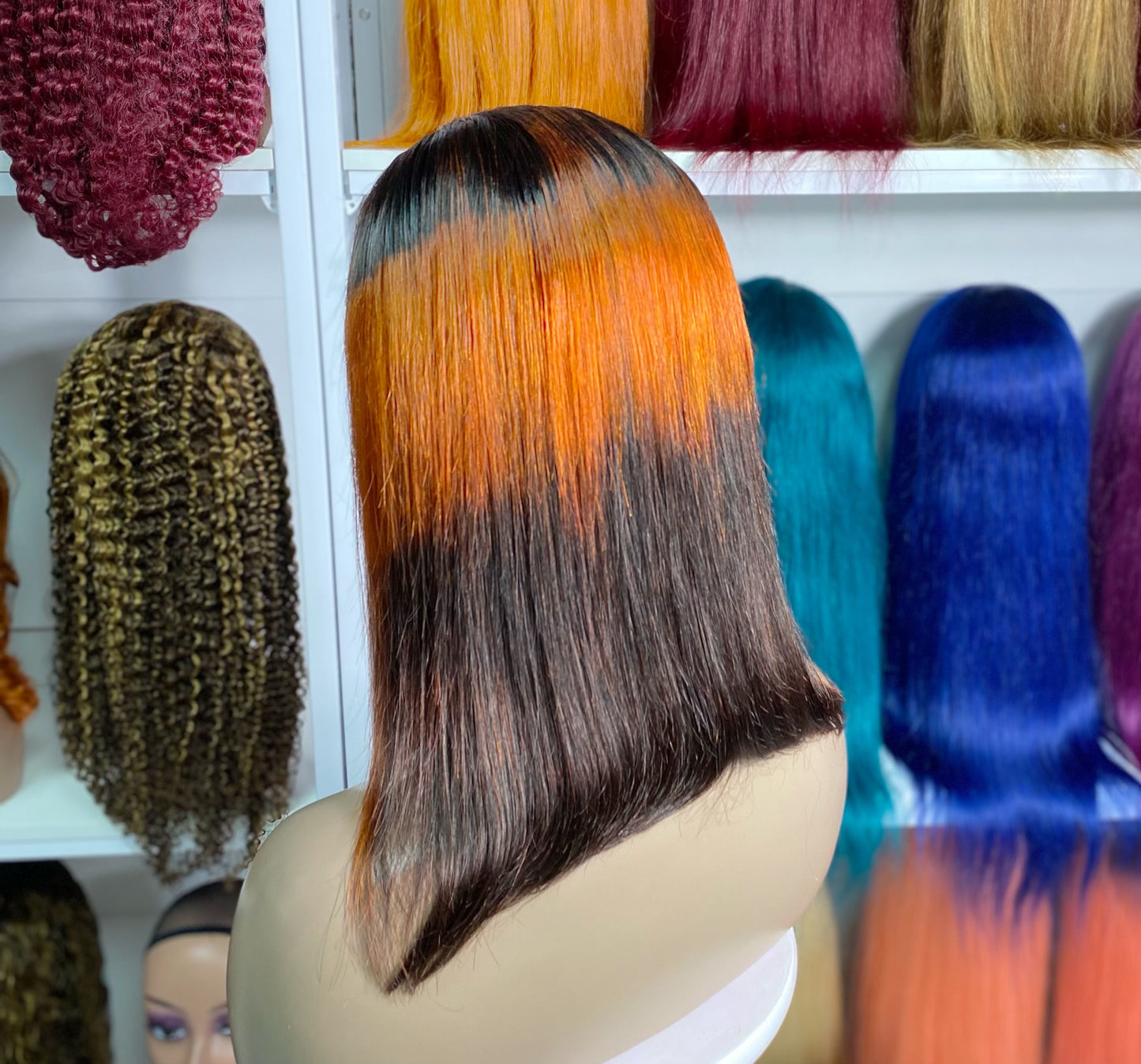 13*4 BoB Wig Straight Wigs Color T1B/350/1B 200% Density