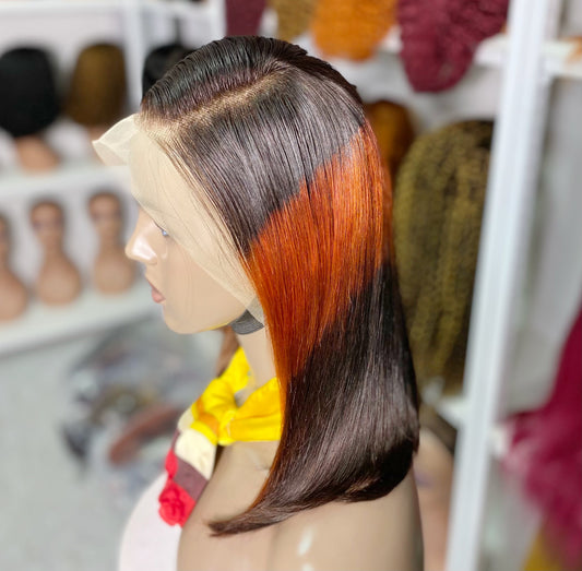 13*4 BoB Wig Straight Wigs Color T1B/350/1B 250% Density