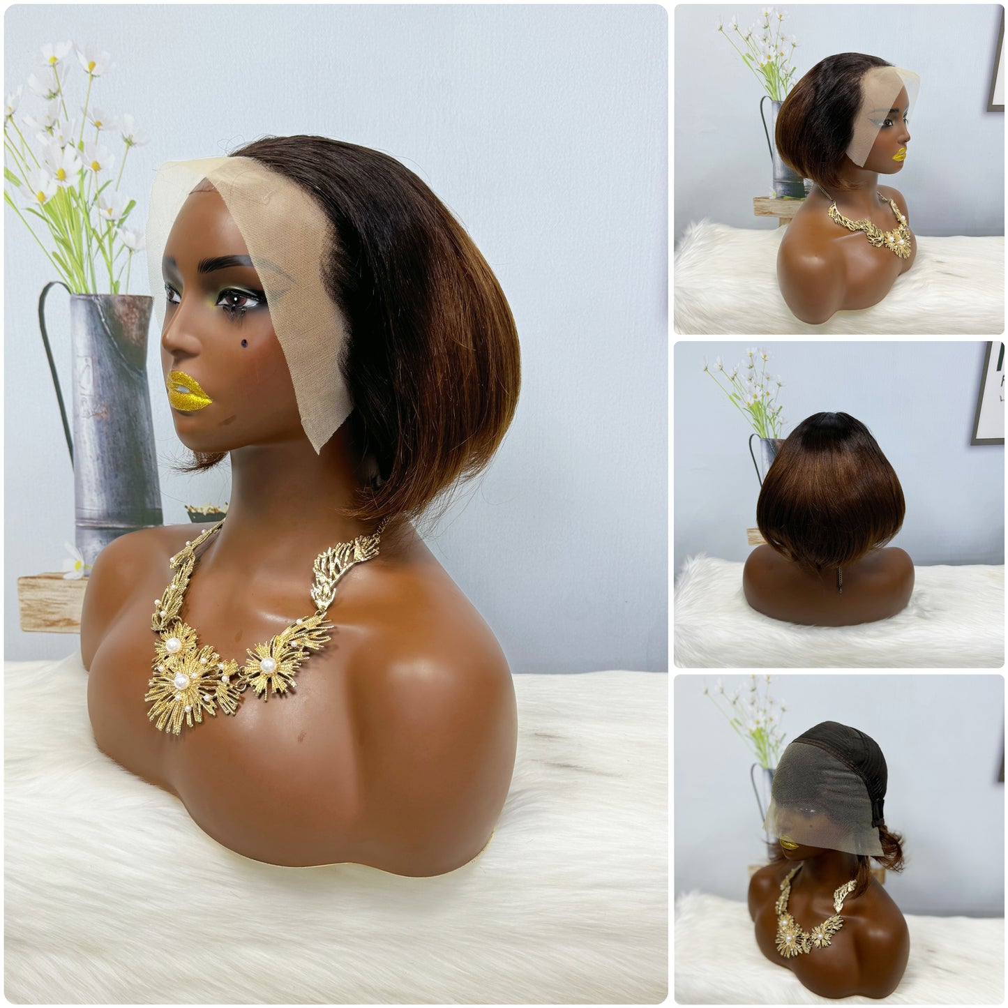 SDD 13*4 Lace Wig PC Natural Virgin Human Hair Lace Wigs Color 99J