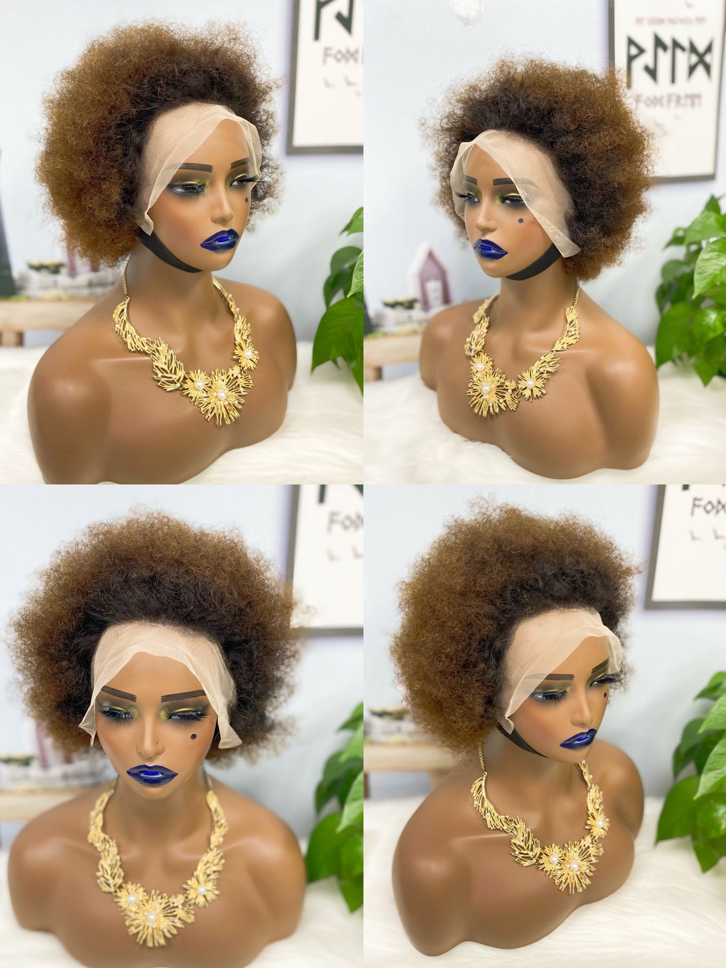 13*4 Lace Wig Afvo Natural Human Hair Color 99J