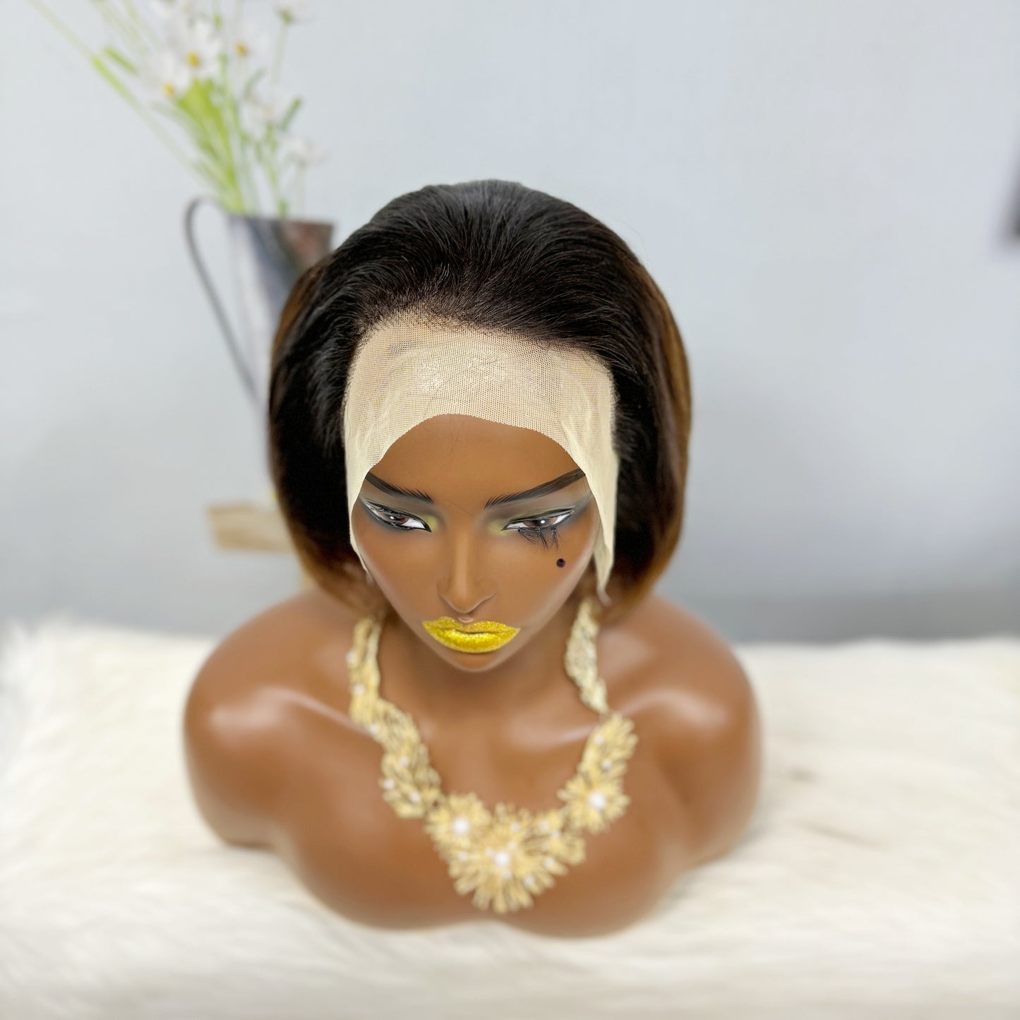 SDD 13*4 Lace Wig PC Natural Virgin Human Hair Lace Wigs Color T1B/4#