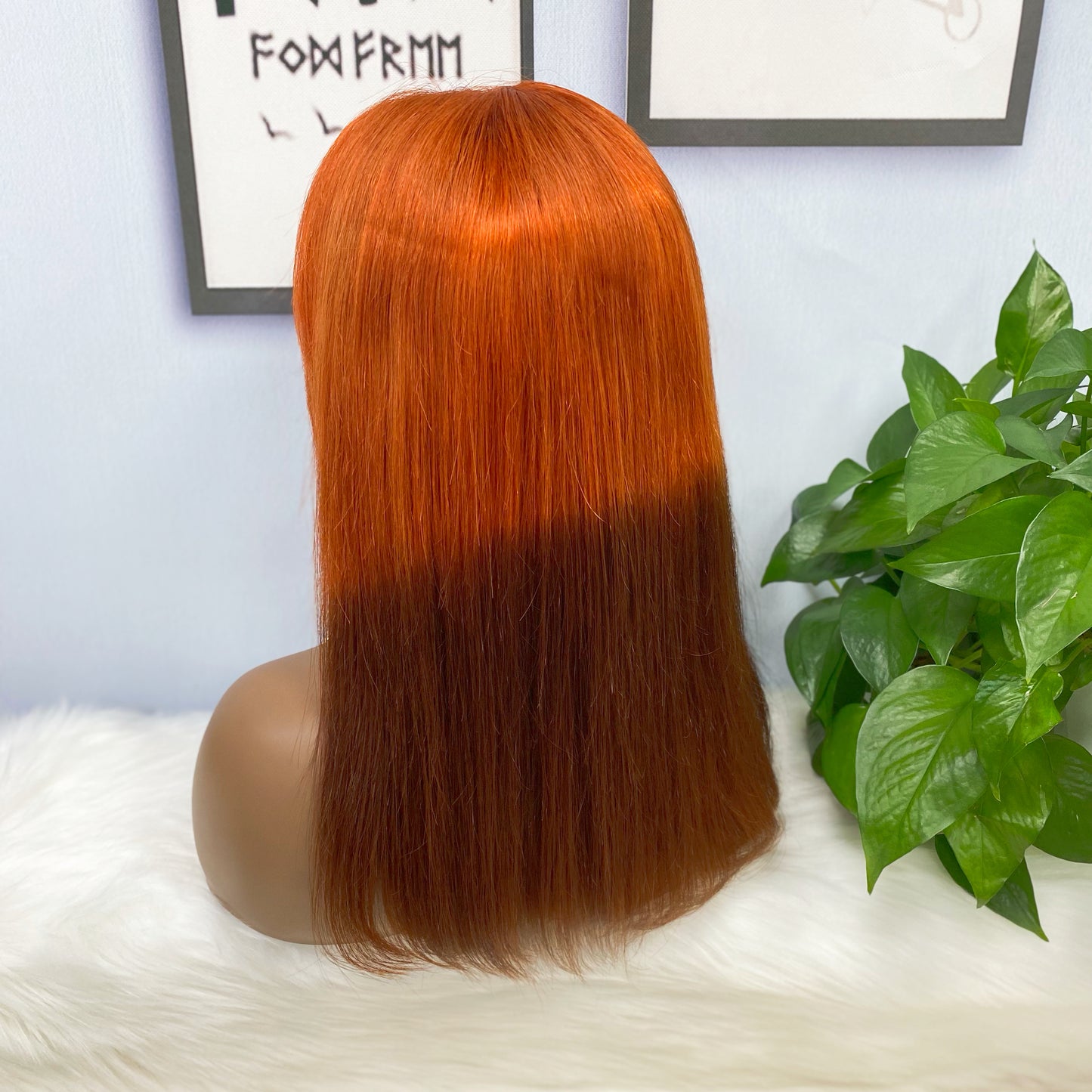 13*4 BoB Wig Straight Wigs Color T350/4# 200% Density